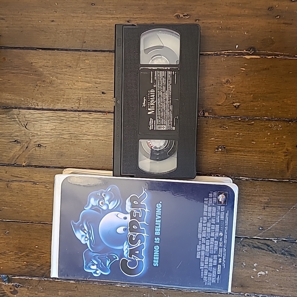 Vhs movies The Little Mermaid, Casper